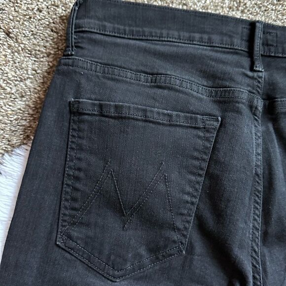 MOTHER Jeans The Insider Crop Black Womens Size 30 - Picture 6 of 12